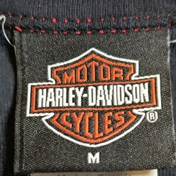 Harley Davidson Tank Top Womens Vintage Sleeveless Medium Logo Black Tee 94554 - Picture 7 of 9